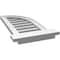 Ekena Millwork Quarter Round Top Right Surface Mount PVC Gable Vent w/ 2"W x 2"P Brickmould Sill Frame, 12"W x 26"H GVPQR12X2603SF - alternate 2